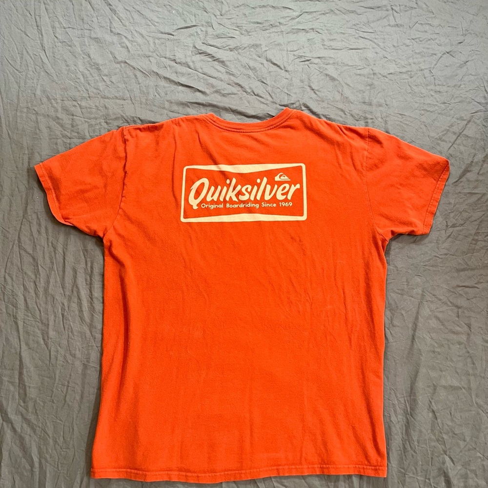 Quiksilver Orange Logo T-Shirt